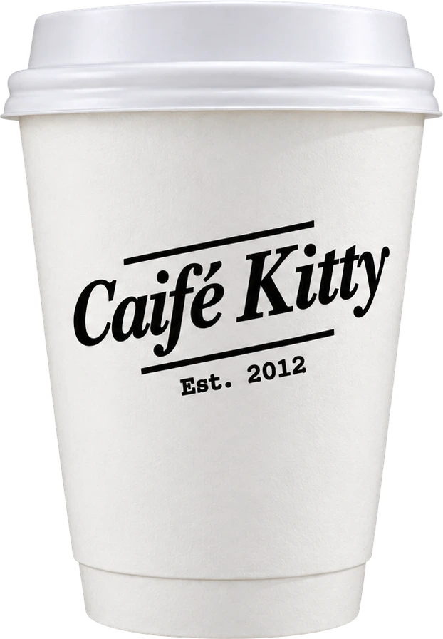 Caifé Kitty takeaway cup