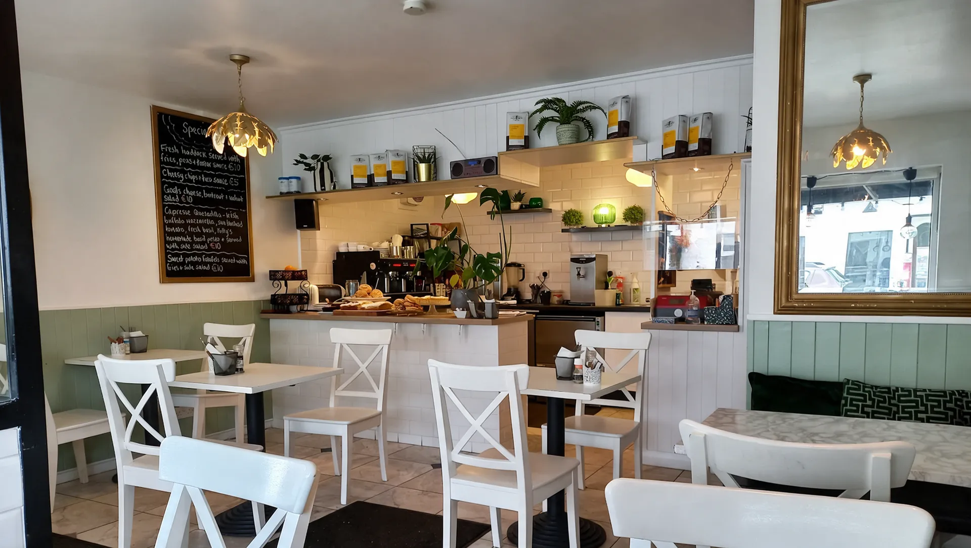 Inside Caifé Kitty — the café in Bunbeg
